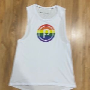 NWOT- Pure Barre rainbow P tank